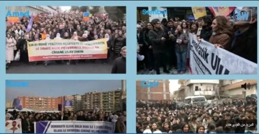 Mass public events held in nearly 100 locations worldwide in support of Rojava