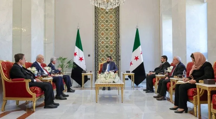 Meeting brings together delegation of ENKS in Syria, Ahmad al-Sharaa