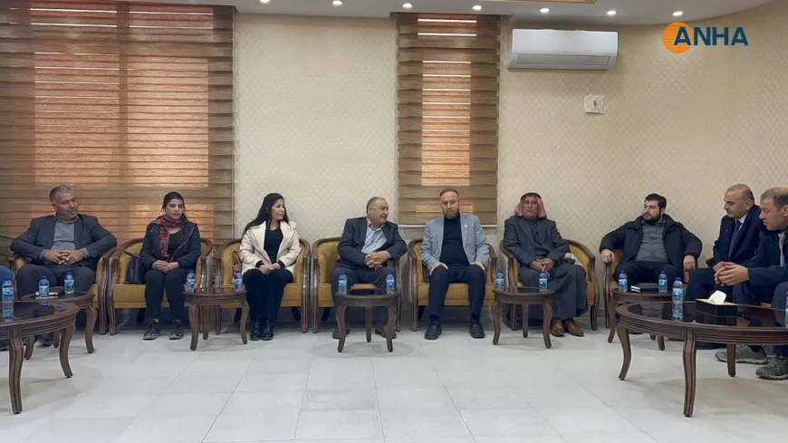 Delegation from Kobane administration met delegation from Aleppo Governorate