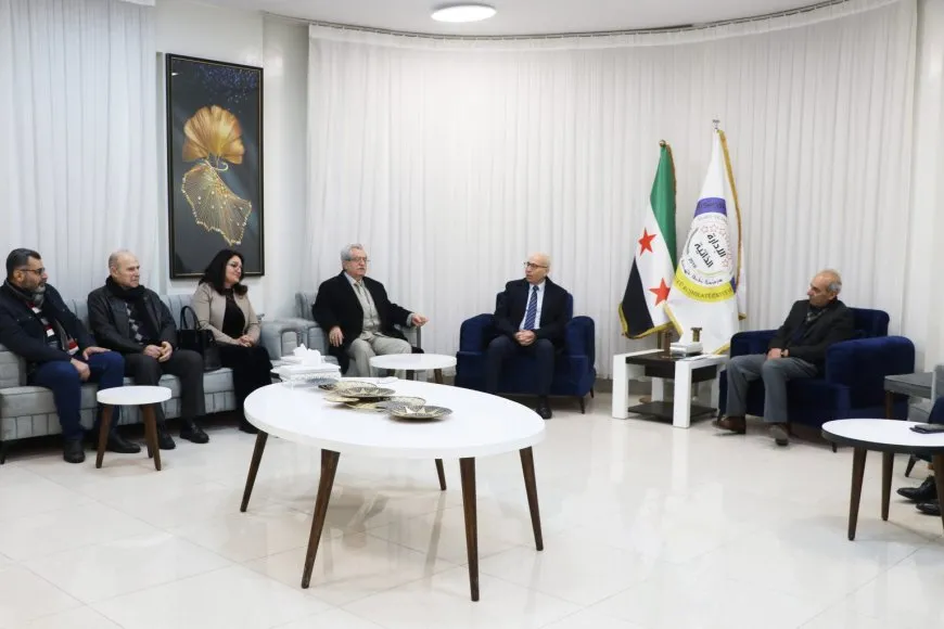 Assyrian Democratic Organization delegation visits department of external relations in Qamishlo