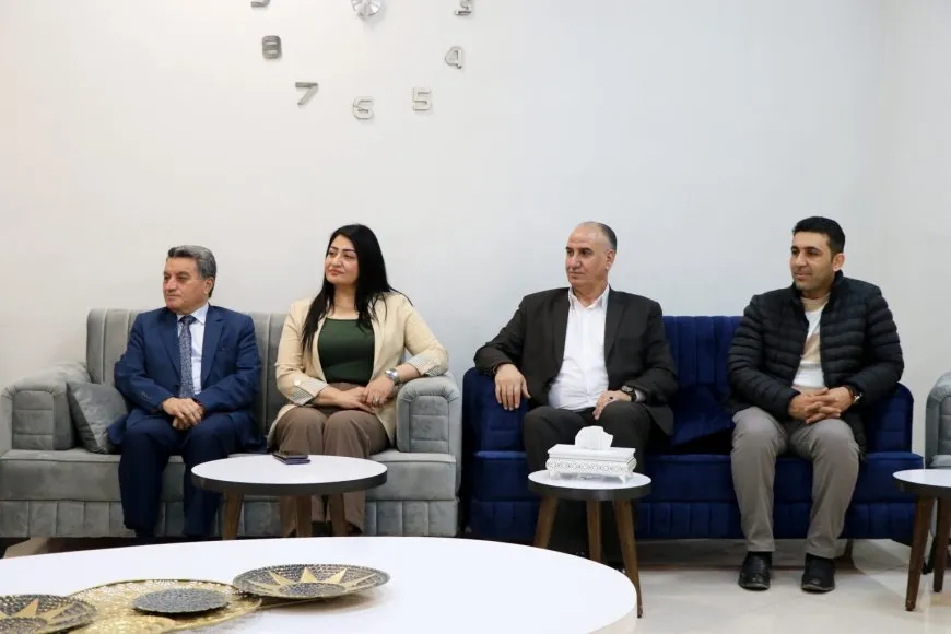 Assyrian Democratic Organization delegation visits department of external relations in Qamishlo