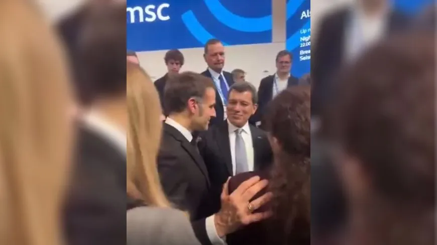 Meeting between Mazloum Abdi, Ilham Ahmed, and French President