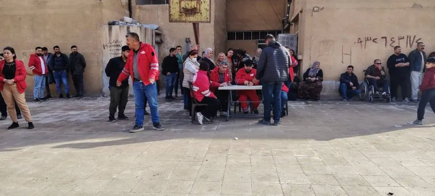 Distribution of Humanitarian Aid to Displaced People in Hasaka