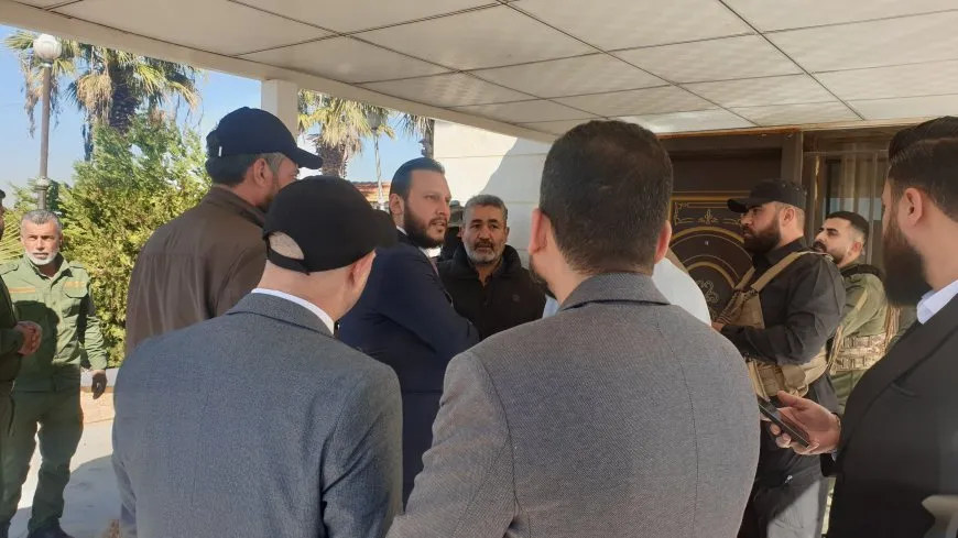 Technical delegation from interim government arrived at Qamishli International Airport