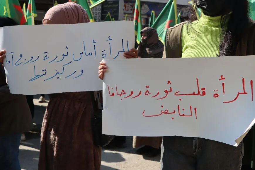 In march supporting YPJ: "Let's strengthen our unity, protect our gains"