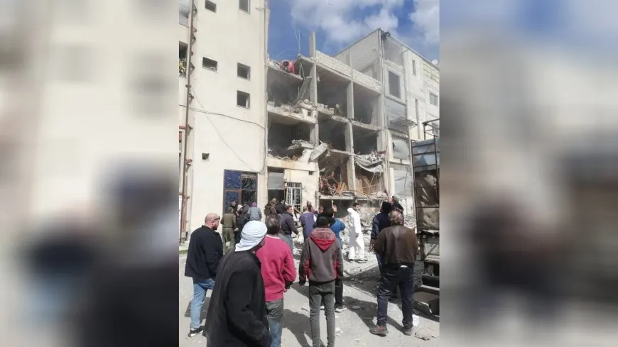 Five people were killed when a rocket hit residential building in Sweida