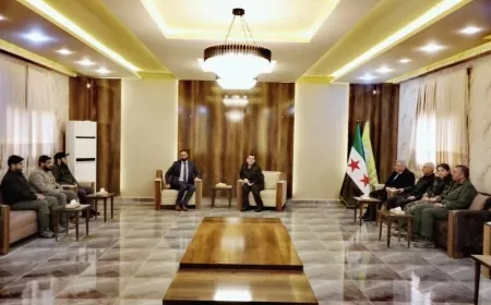 Mazloum Abdi receives an official delegation from Syrian Interim Government