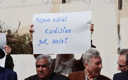 Protest in Qamishlo condemns Iranian attacks on South, East Kurdistan
