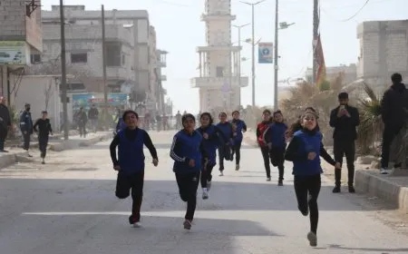 Marathon held in Kobani to mark March 8