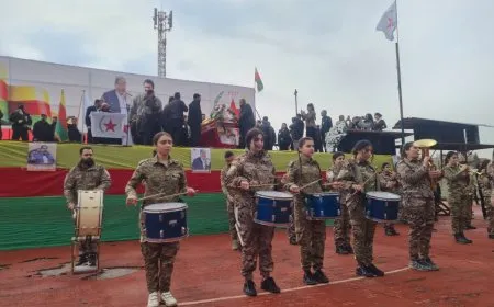 Funeral ceremony of martyr Saleh Muslim kicks off in Qamishlo