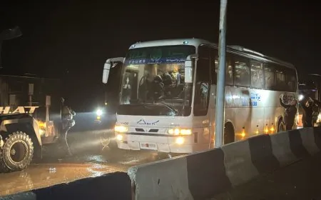 300 detainees arrive in Hasaka in implementation of January 29 Agreement