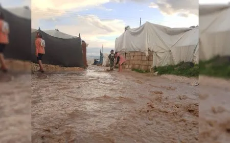 Heavy rain floods Washokani Camp