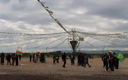 Newroz 2026.. Masses flock to celebration squares in Girkê Legê,Derik and Kobani