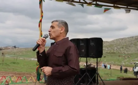 From Newroz in Girkê Legê , Hassan Koçer calls for strengthening Kurdish unity