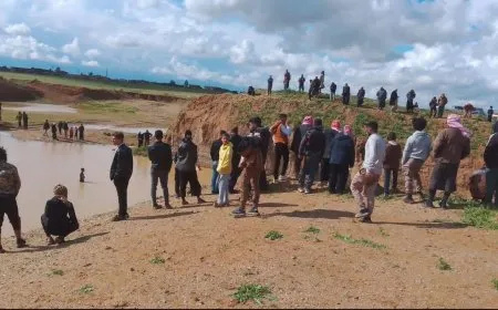 2  children drown in rainwater near Al-Shaddadi