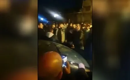 Protest in Bab Tuma in Damascus in Solidarity with Sqelbiya