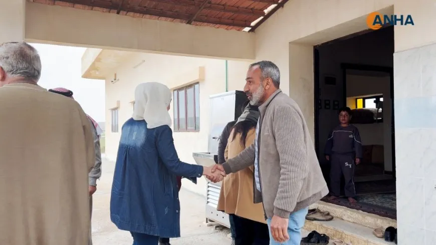 Delegation from Kobani visits family of Khirab Ashk massacre martyrs 