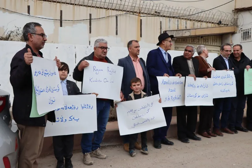 Protest in Qamishlo condemns Iranian attacks on South, East Kurdistan