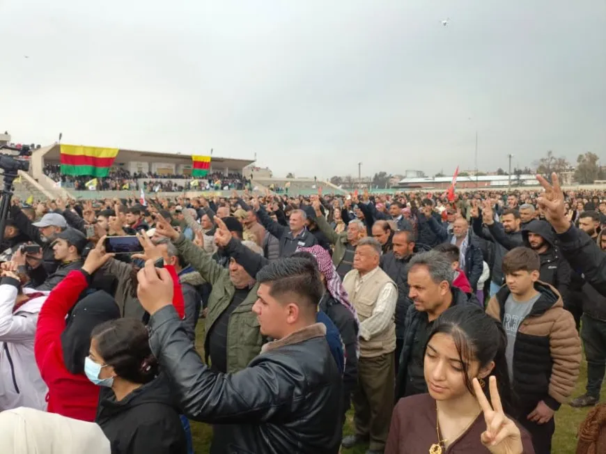Funeral ceremony of martyr Saleh Muslim kicks off in Qamishlo