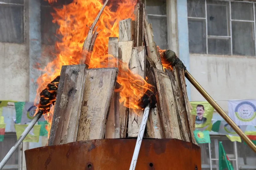 School administration, TEV-DEM light Newroz flame