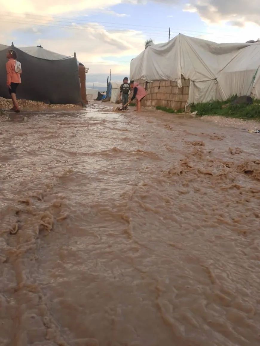 Heavy rain floods Washokani Camp