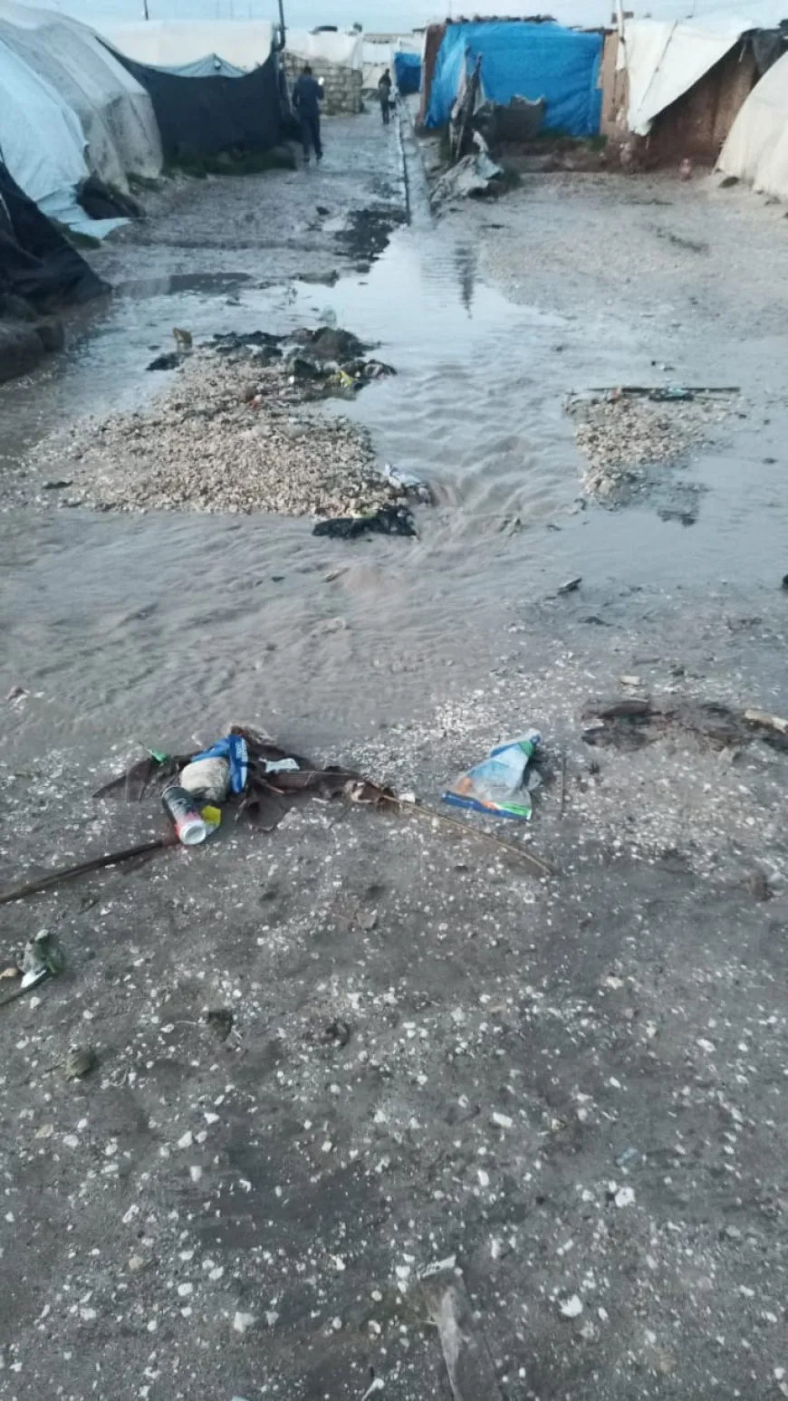 Heavy rain floods Washokani Camp