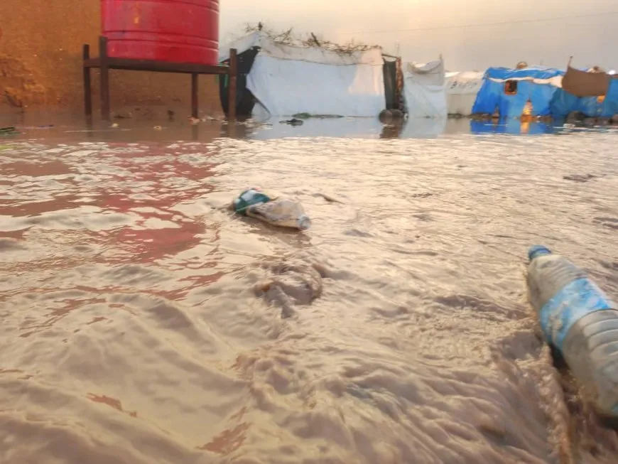 Heavy rain floods Washokani Camp