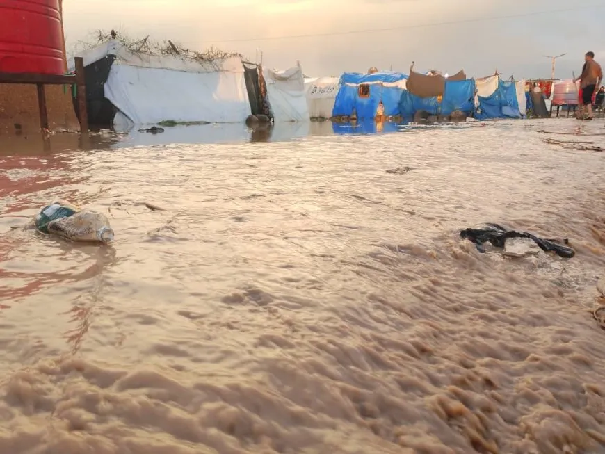 Heavy rain floods Washokani Camp