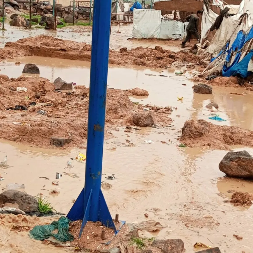 Heavy rain floods Washokani Camp