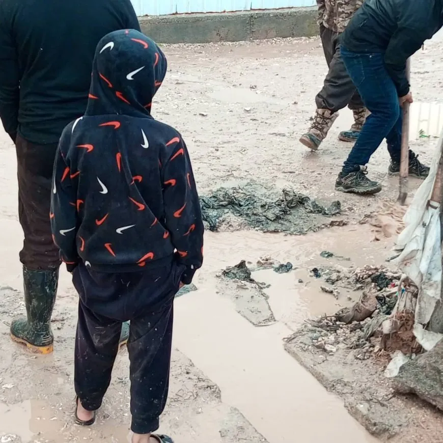 Heavy rain floods Washokani Camp