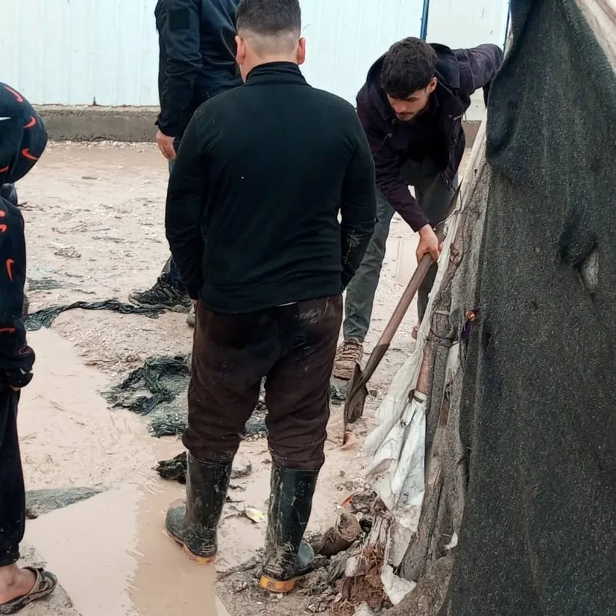Heavy rain floods Washokani Camp