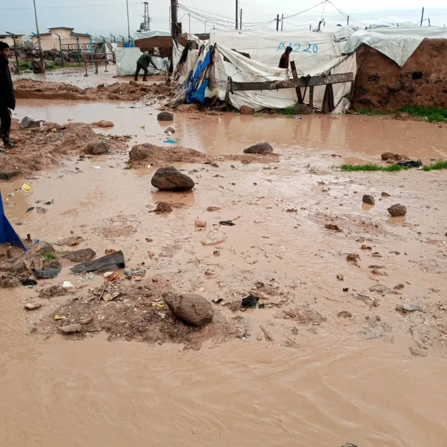 Heavy rain floods Washokani Camp