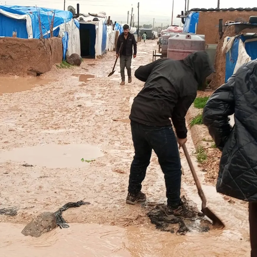 Heavy rain floods Washokani Camp