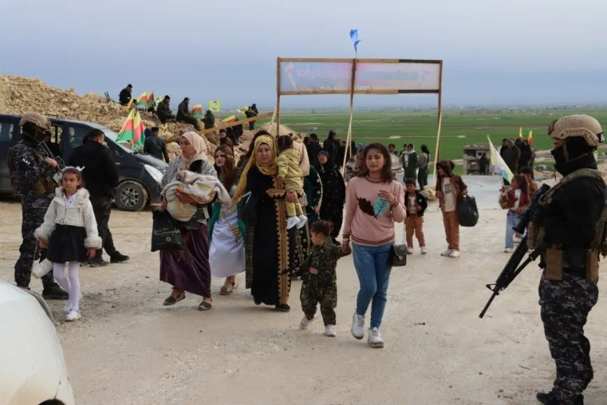  Newroz 2026.. Masses flock to celebration squares in Girkê Legê,Derik and Kobani