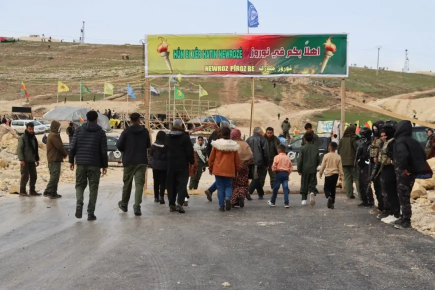  Newroz 2026.. Masses flock to celebration squares in Girkê Legê,Derik and Kobani