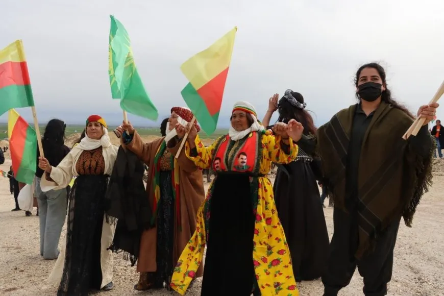  Newroz 2026.. Masses flock to celebration squares in Girkê Legê,Derik and Kobani