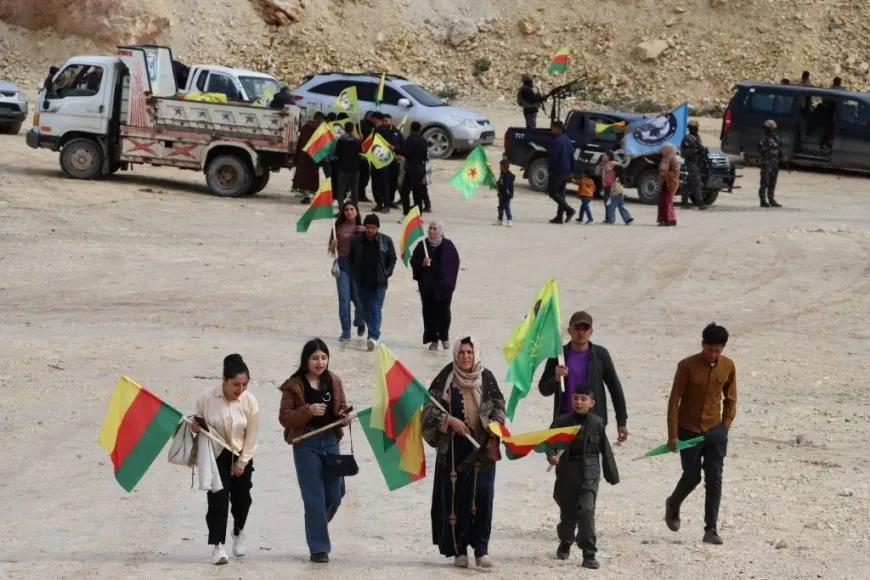  Newroz 2026.. Masses flock to celebration squares in Girkê Legê,Derik and Kobani