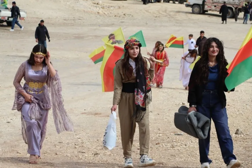  Newroz 2026.. Masses flock to celebration squares in Girkê Legê,Derik and Kobani