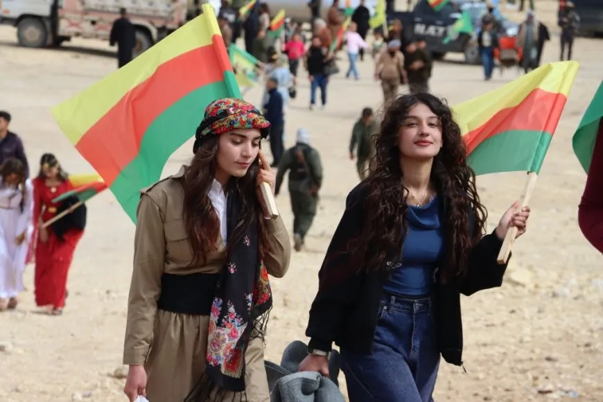  Newroz 2026.. Masses flock to celebration squares in Girkê Legê,Derik and Kobani