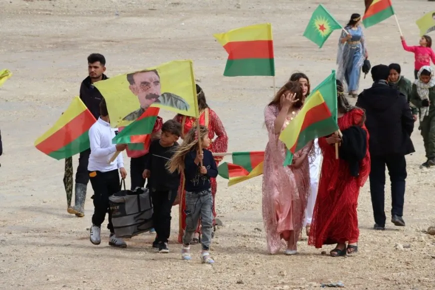  Newroz 2026.. Masses flock to celebration squares in Girkê Legê,Derik and Kobani