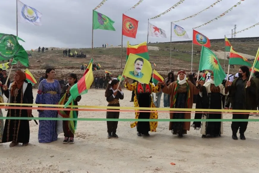  Newroz 2026.. Masses flock to celebration squares in Girkê Legê,Derik and Kobani