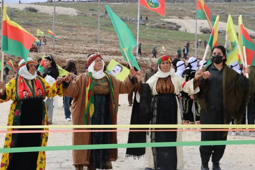  Newroz 2026.. Masses flock to celebration squares in Girkê Legê,Derik and Kobani