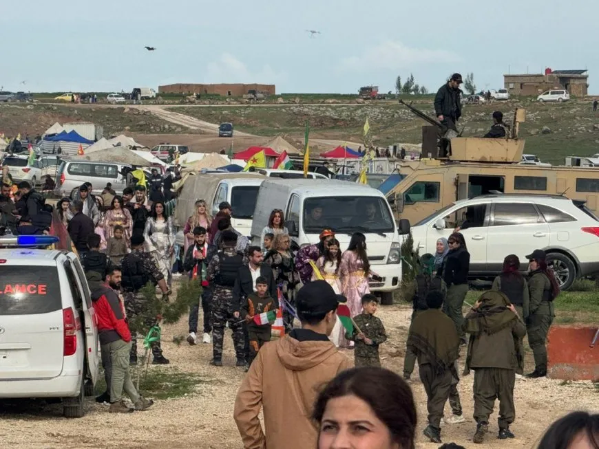 Thousands from Rojava head to Newroz celebration squares
