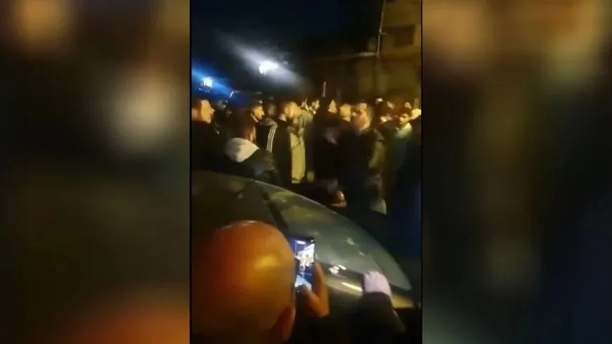 Protest in Bab Tuma in Damascus in Solidarity with Sqelbiya