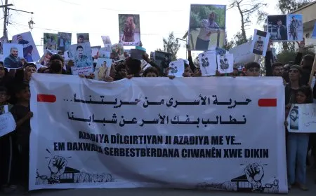 Mass rally in Qamishlo demands release of detainees