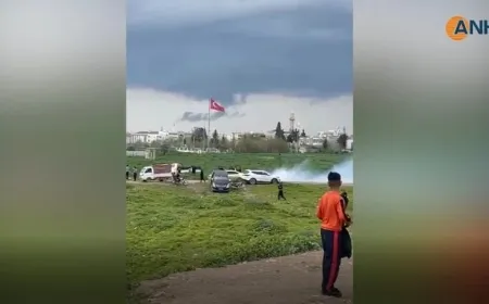 Turkish gendarmerie fire tear gas at picnickers in Qamishlo