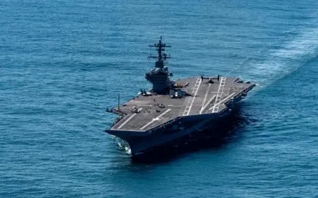 Navigation data shows USS George H.W. Bush in Mediterranean