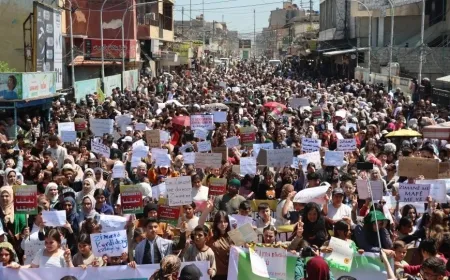 Thousands in Qamishlo demand constitutional recognition of Kurdish language