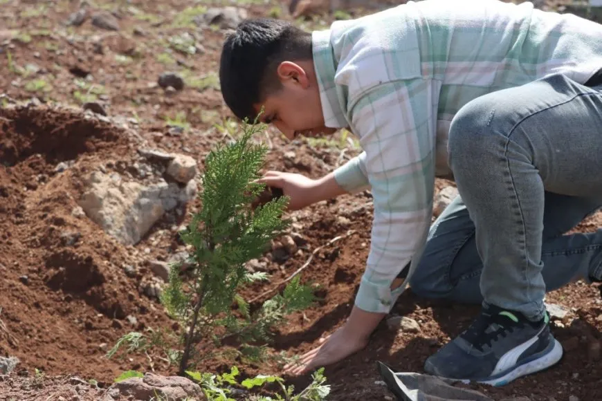 500 trees planted on Mishta Nur Hill on leader's birthday occasion