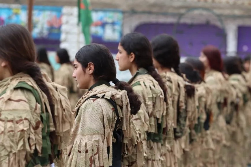 YPJ salutes leader's birthday, its founding anniversary with military parade